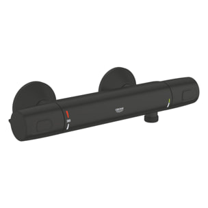 Mitigeur thermostatique douche Precision Trend, noir mat