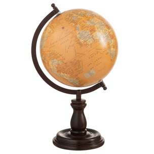 J-Line globe Sur Pied - bois - ocre - medium