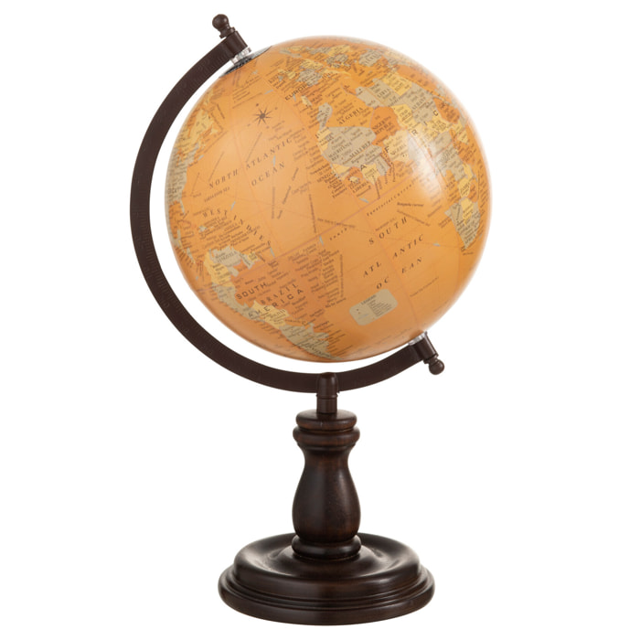 J-Line globe Sur Pied - bois - ocre - medium