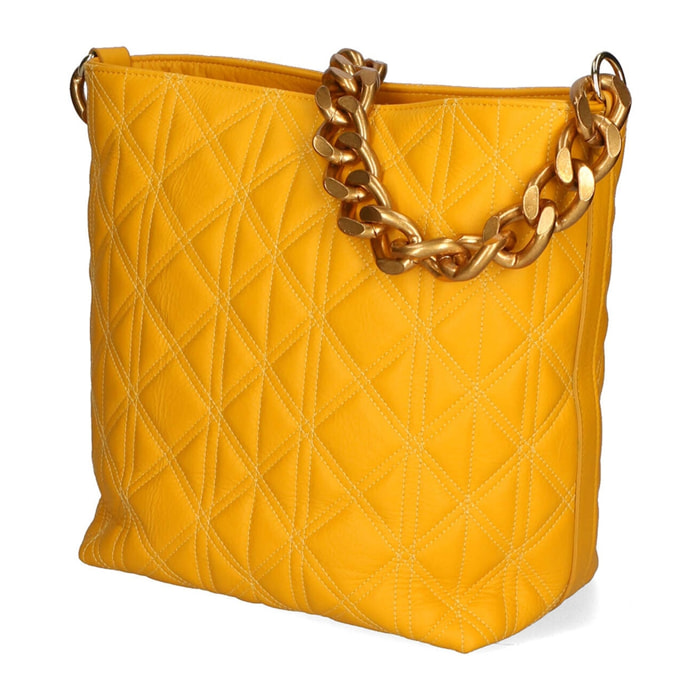 Borsa a spalla da donna - Modello Adra - Vera pelle - 31.0 x 17.0 x 15.5 cm