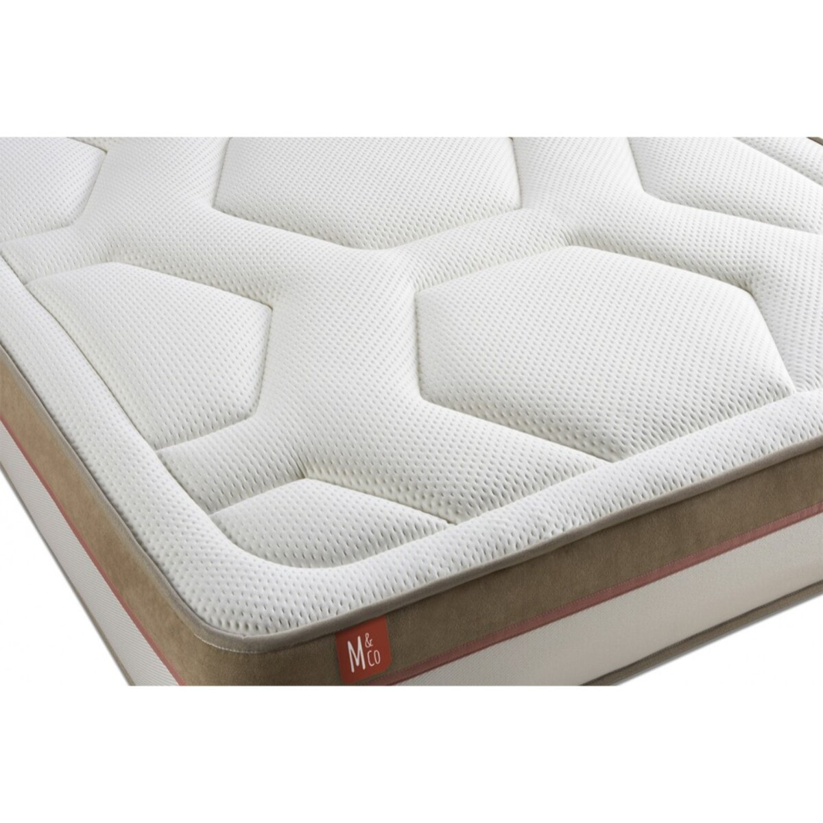 Ensemble LE COSY - Mémoire de forme - Ep. 30 + sommier kit Blanc