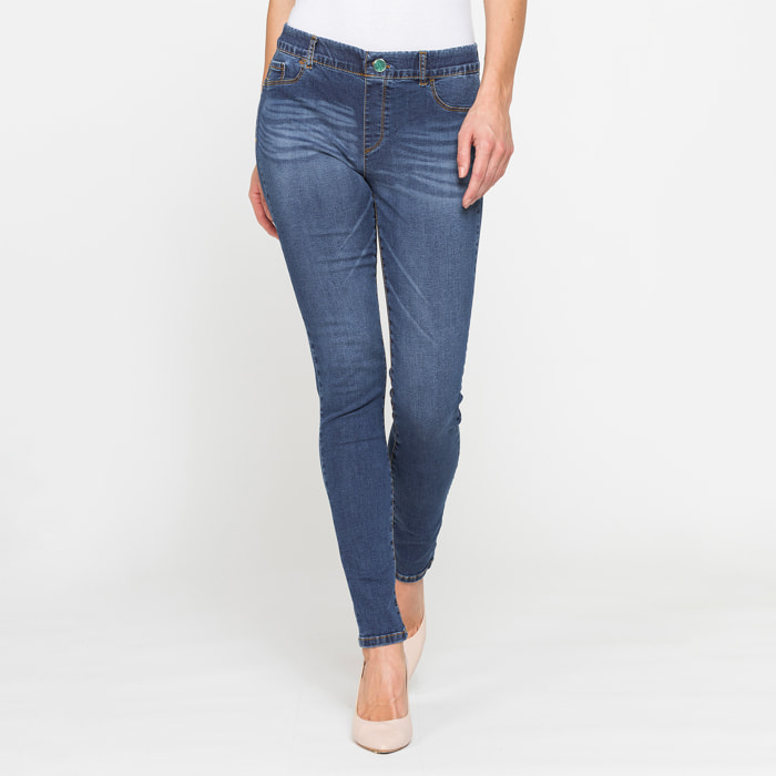 LEGG-JEANS DONNA ALOE in denim super stretch.
