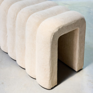 Banc, bout de lit contemporain tissu ITO