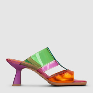 Sandalia Destalonada Danielle Multi metal 6 cm