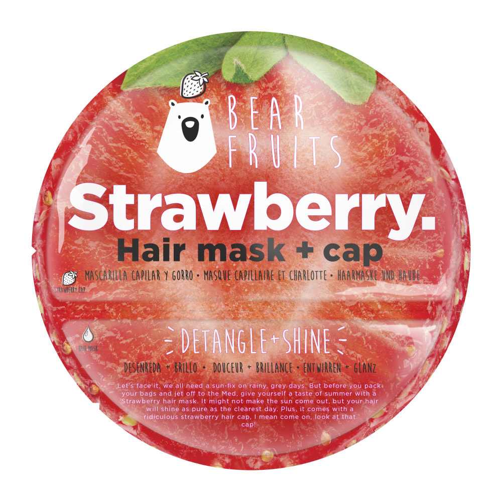 3 Masques et Charlottes Bear Fruits Fraise : Douceur et Brillance 20ml