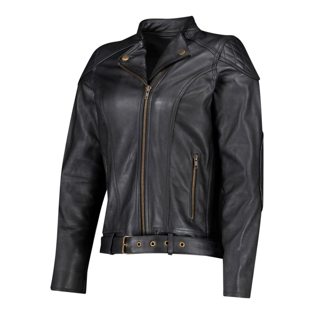 Chaqueta de moto de cuerdo de chica Electra negra