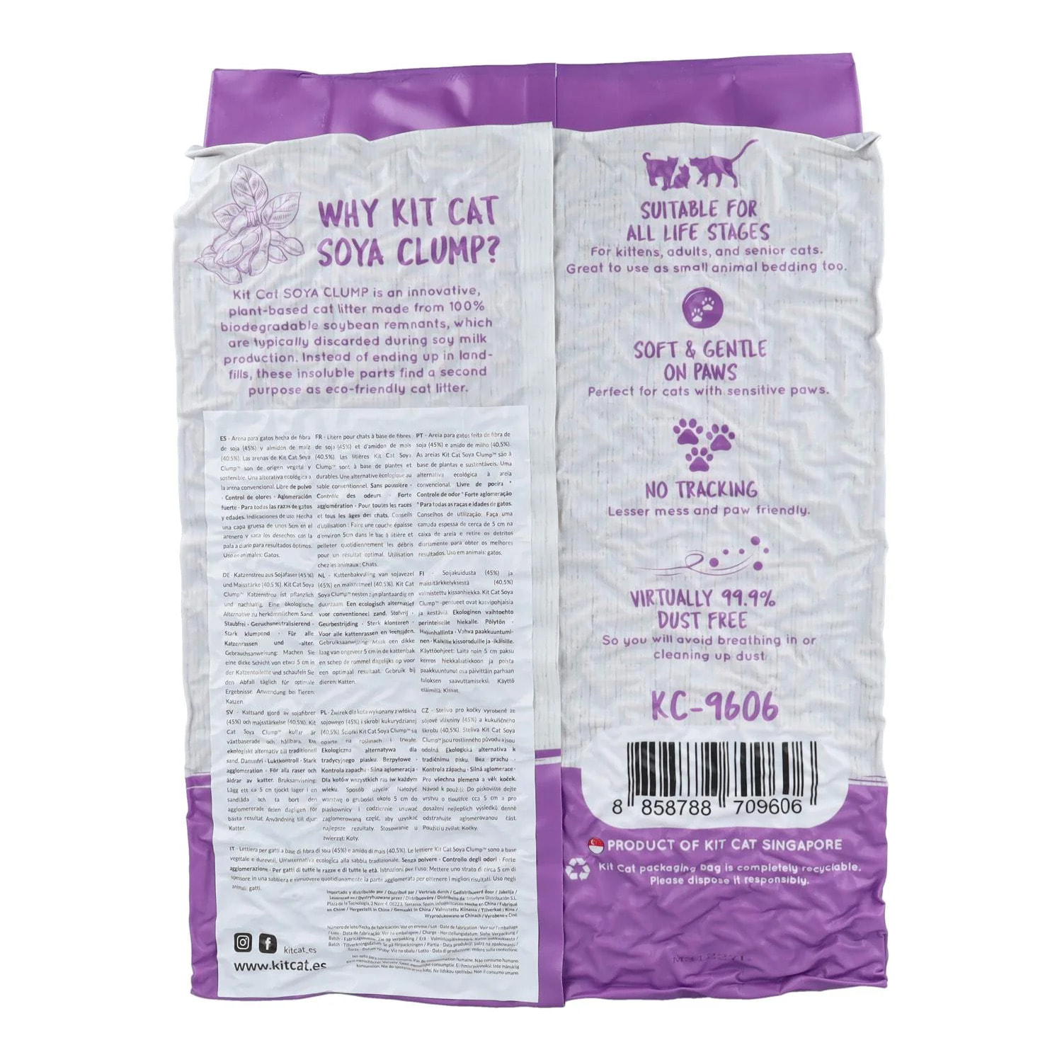 Kit Cat Nova Pack Ahorro 12 - Lavander 7 L Arena Vegetal para gatos