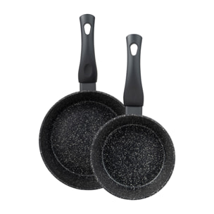 Juego de 2 cazos ø16cm + ø20cm en aluminio forjado ibon san ignacio