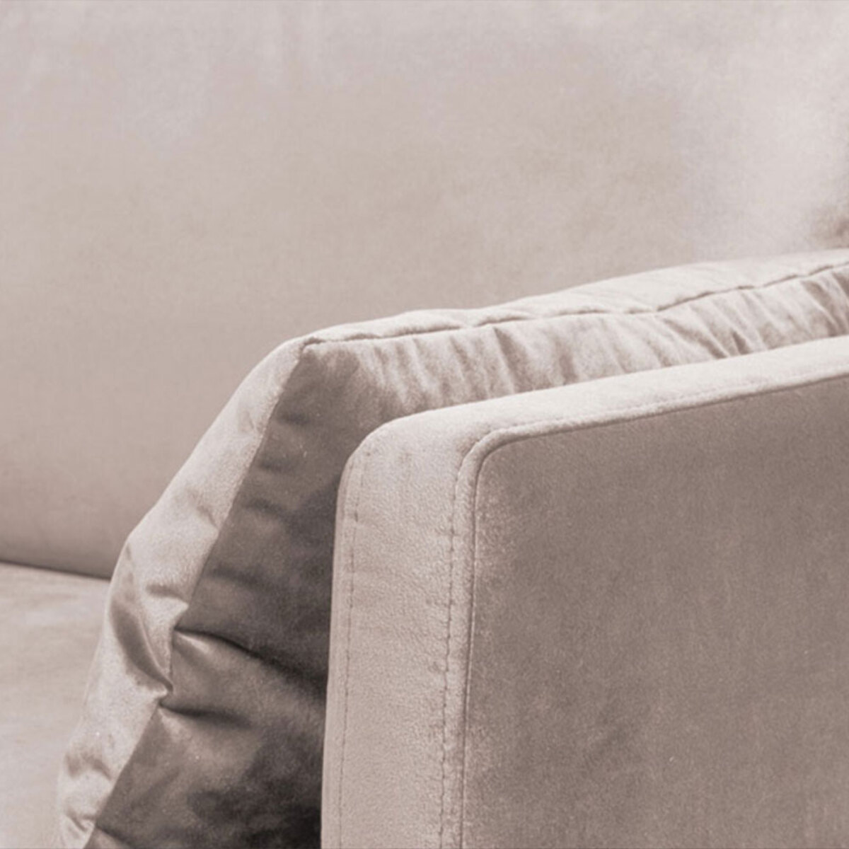 Canapé Velours droit Splendido - 3 Places