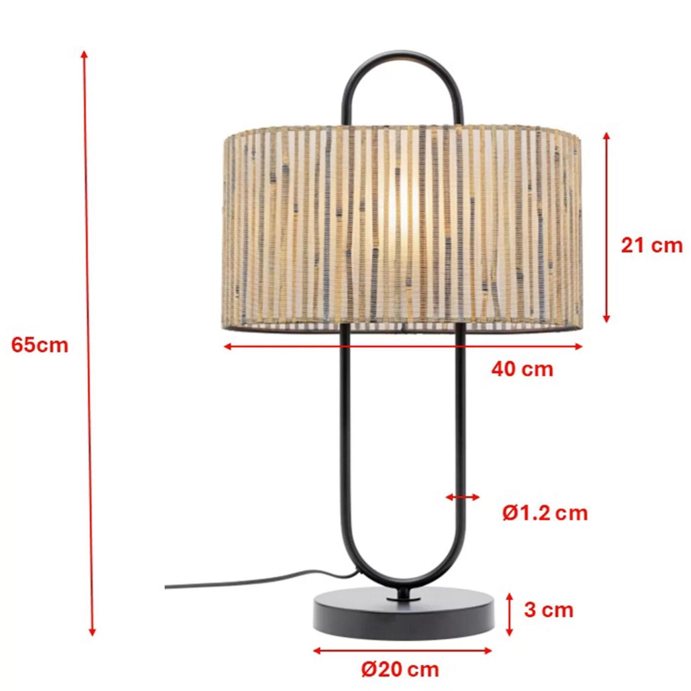 Lampe Philadelphia 65cm Kare Design