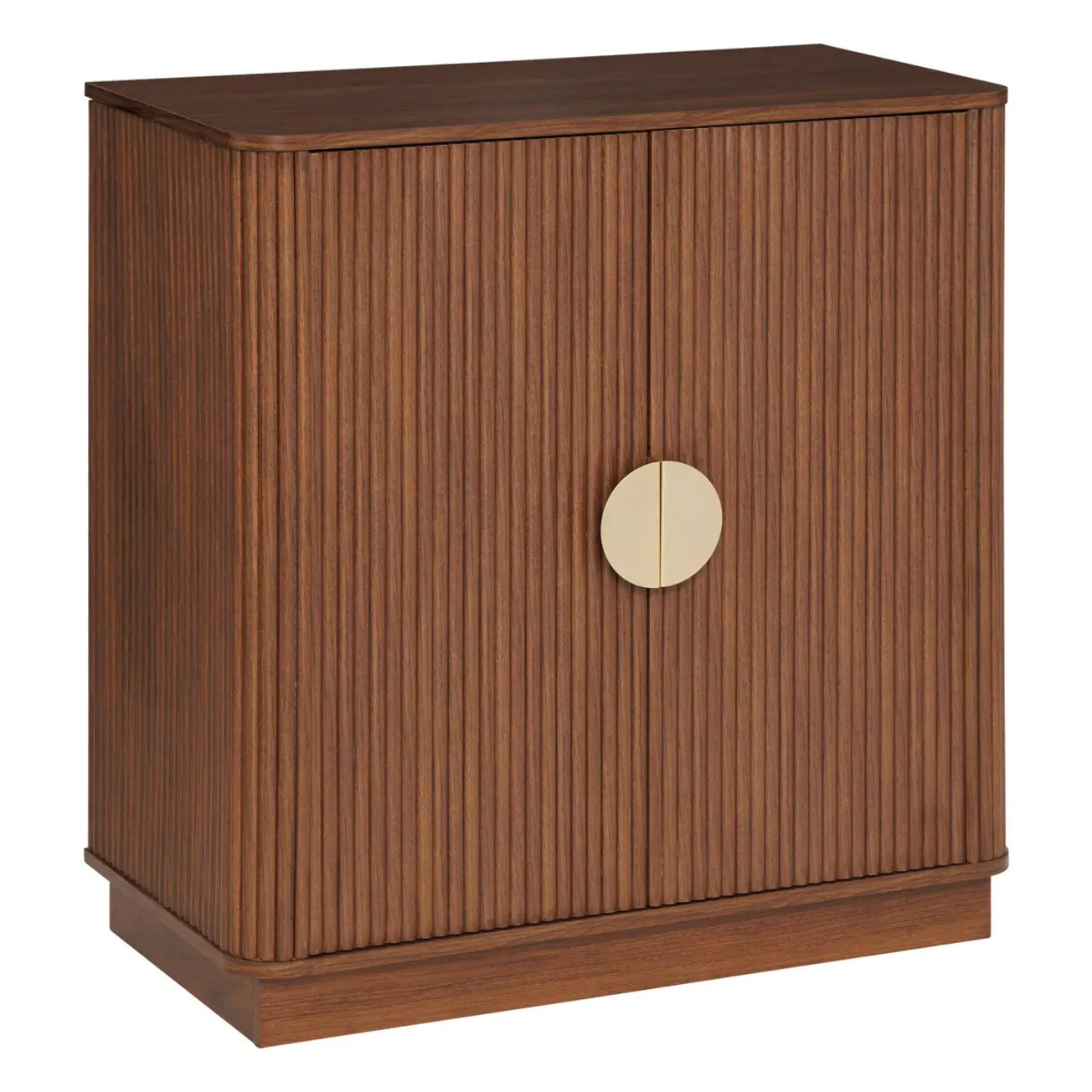 Buffet 2 portes 1 étagères Wany marron 80x40cm