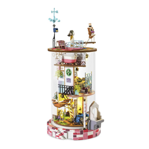 Casa Bloomy Maqueta 3D realista con gran detalle y luces led, 193 piezas.