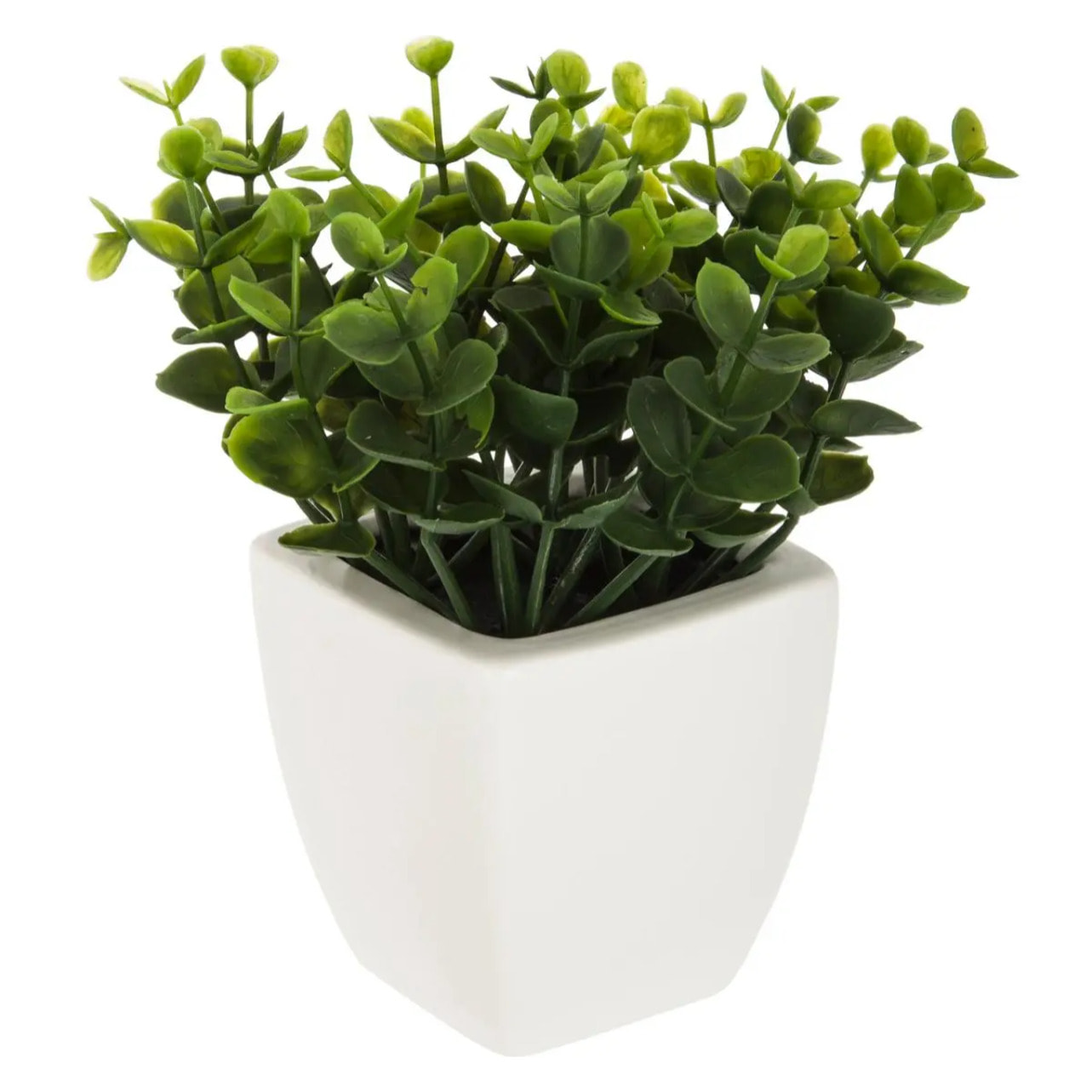 Plante artificielle - pot en céramique - H16 cm