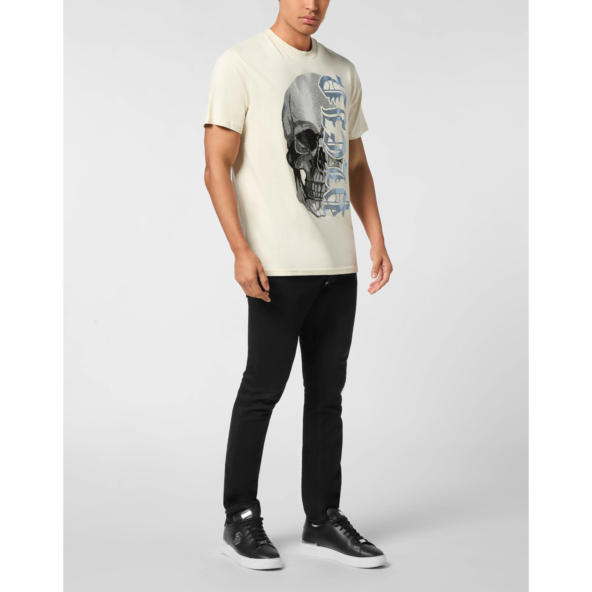 PHILIPP PLEIN Camiseta Cuello Redondo Ss GOTHIC PLEIN