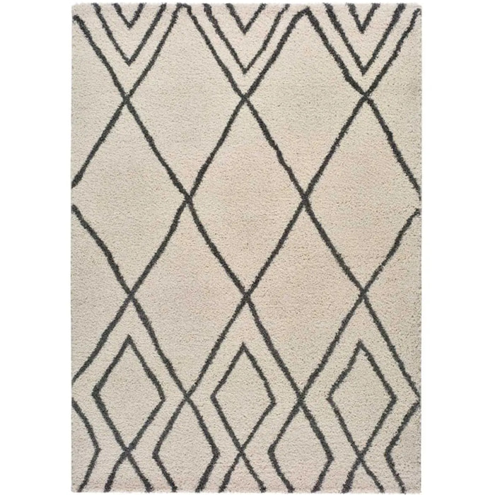 ATLAS Alfombra tipo shaggy blanco, varias medidas disponibles