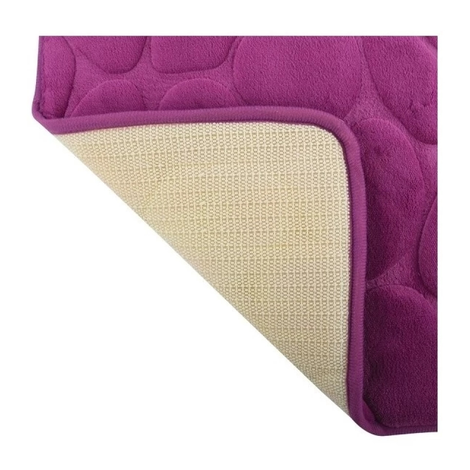 Tapis de bain Microfibre PEBBLE Violet MSV