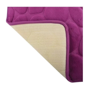 Tapis de bain Microfibre PEBBLE Violet MSV