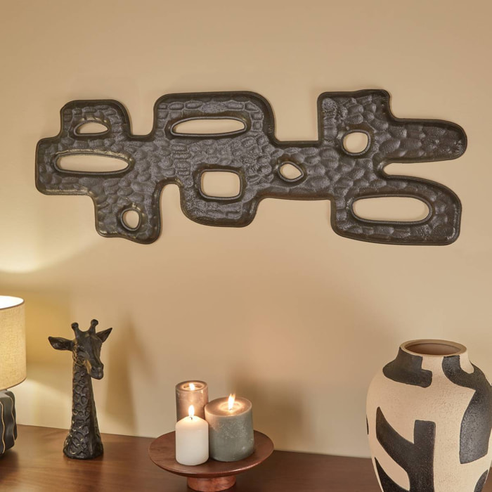 Décoration murale Nyer 35x101,5cm noir