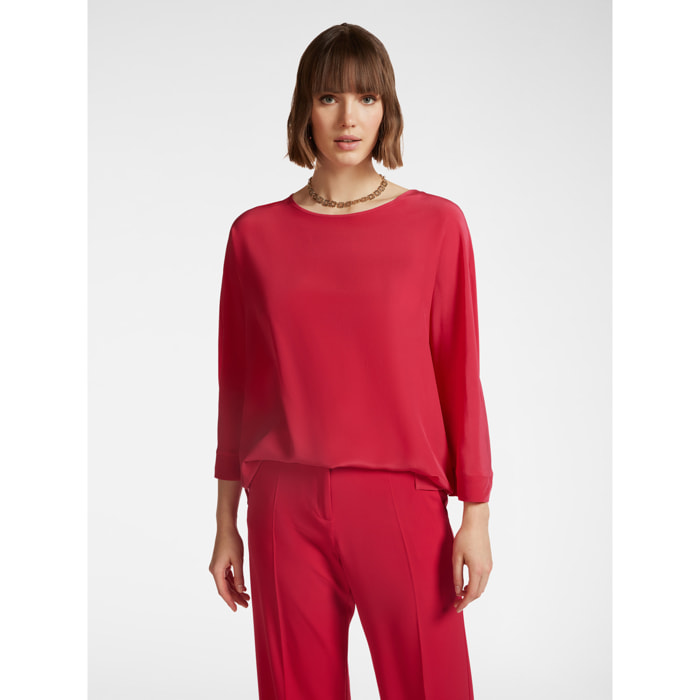 Elena Mirò - Blusa in seta - Rosso