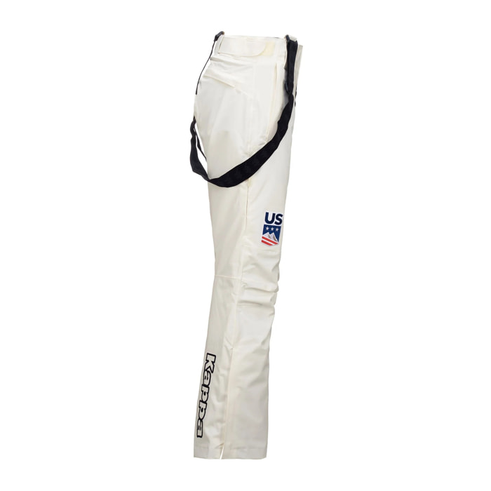 Kappa - Pantaloni Donna Bianco - 6Cento 665 Us