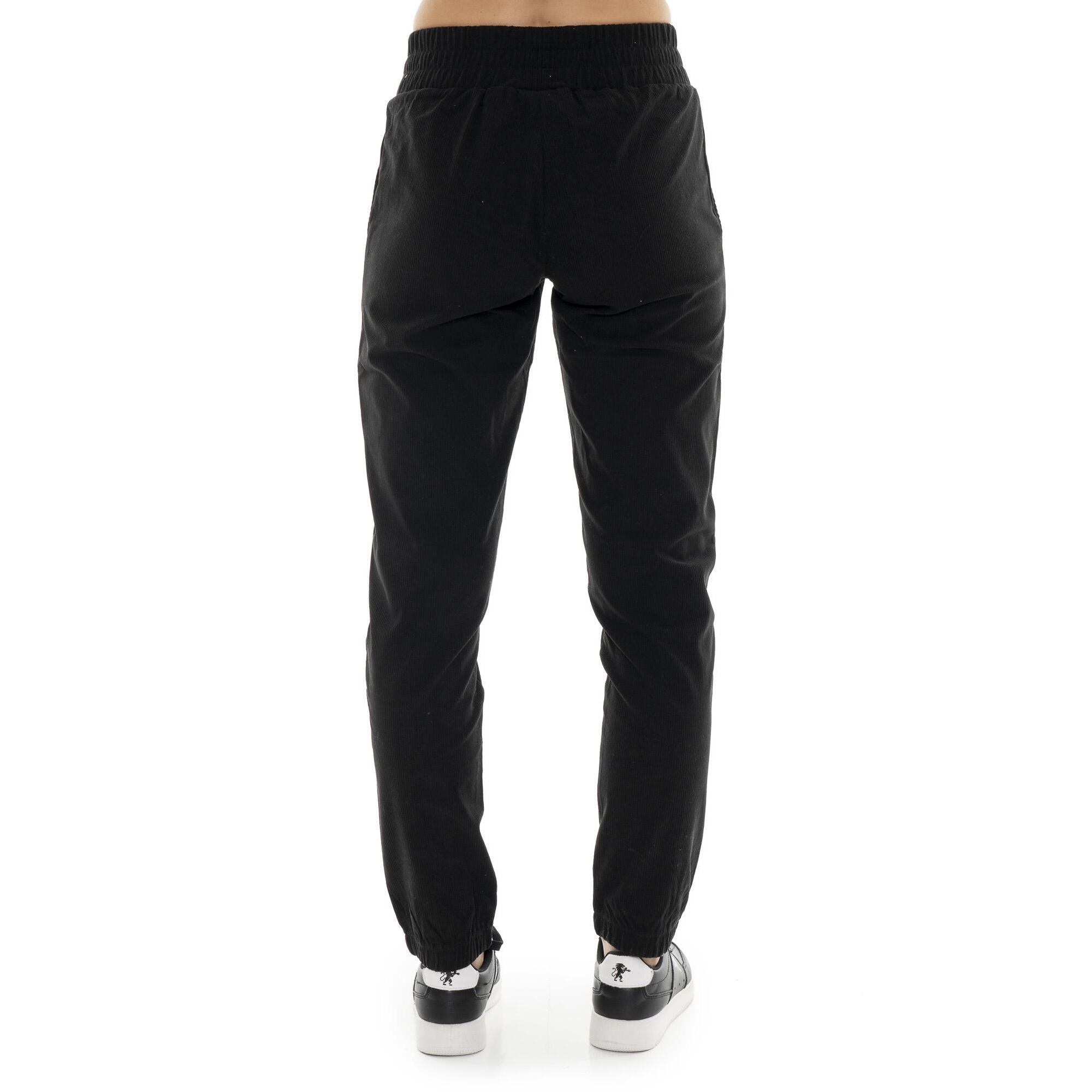Pantalone da donna in velluto con patch Leone 1947 Glam Winter