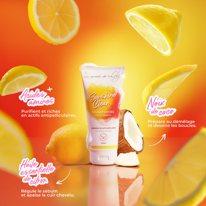 Sunshine Clean - Shampooing Cuir Chevelu Sensible 200ml