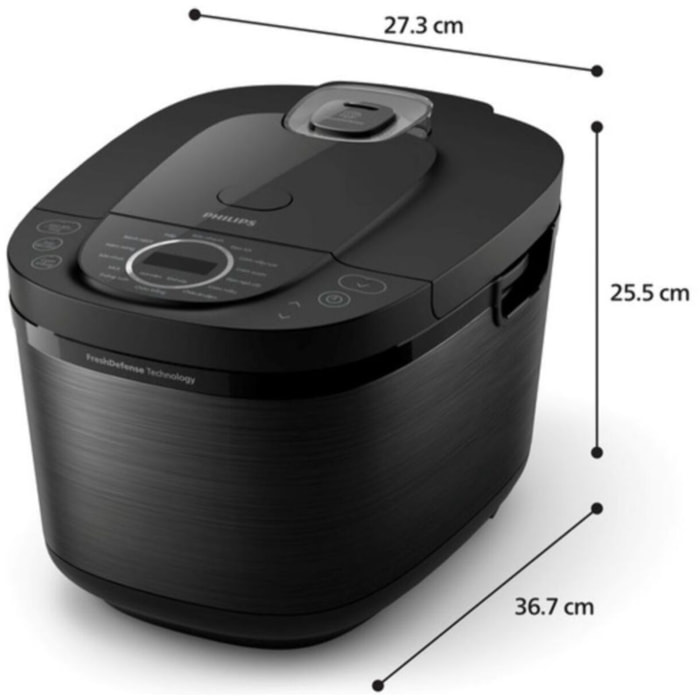 Cuiseur riz PHILIPS HD4814/31 rice cooker noir 1.8L, 800W