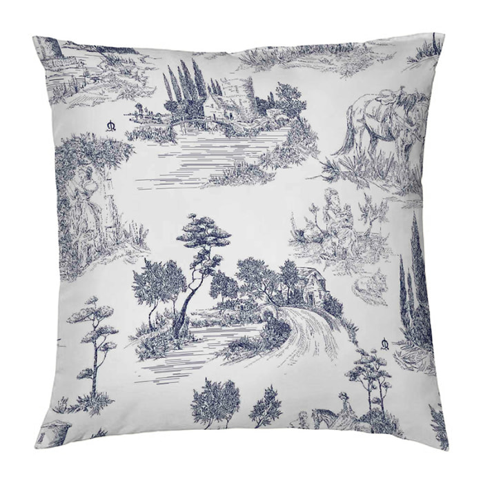 Funda de almohada El Caballo 50x50 Cm PAISAJE TOILE DE JOUY