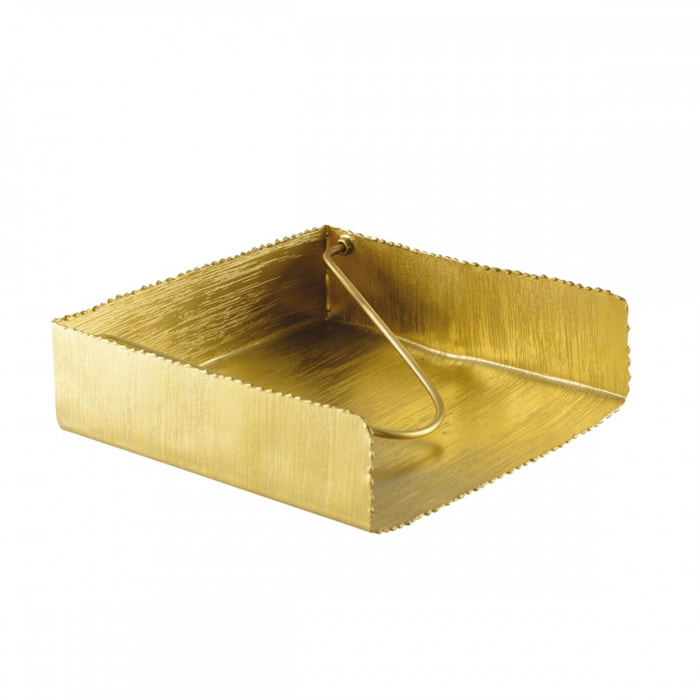 Porte-serviettes doré mat