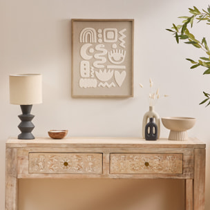 Déco murale 3D Petra beige 40x50cm