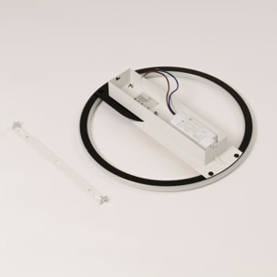 Forlight - Plafón LED 21W Blanco Neutro, Diseño Moderno y Minimalista, Aluminio Negro, Luz Equilibrada 4000K, Ideal para Interiores, Diámetro 36 cm, Regulación ON-OFF
