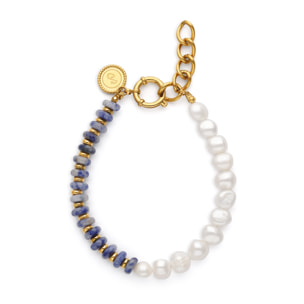 Bracciale Índigo Pearl Acciao Placcato Oro