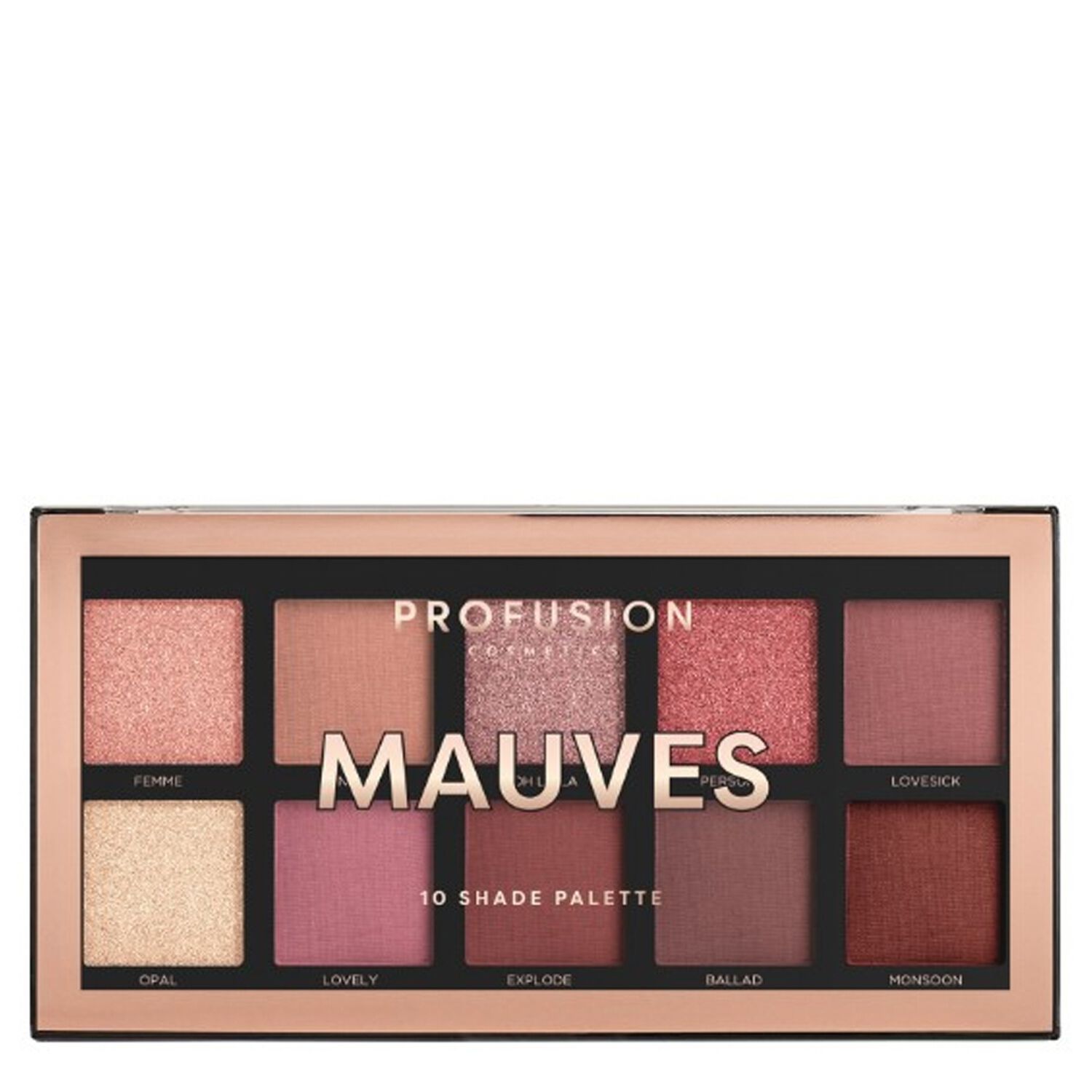 Palette Mauves - Ombres à Paupières 10 Couleurs