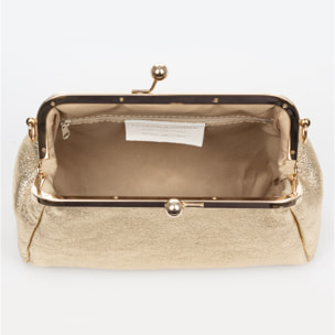 Ambivere bolso de mano Mujer. Piel auténtica Gamuza acabado lacado brillante.