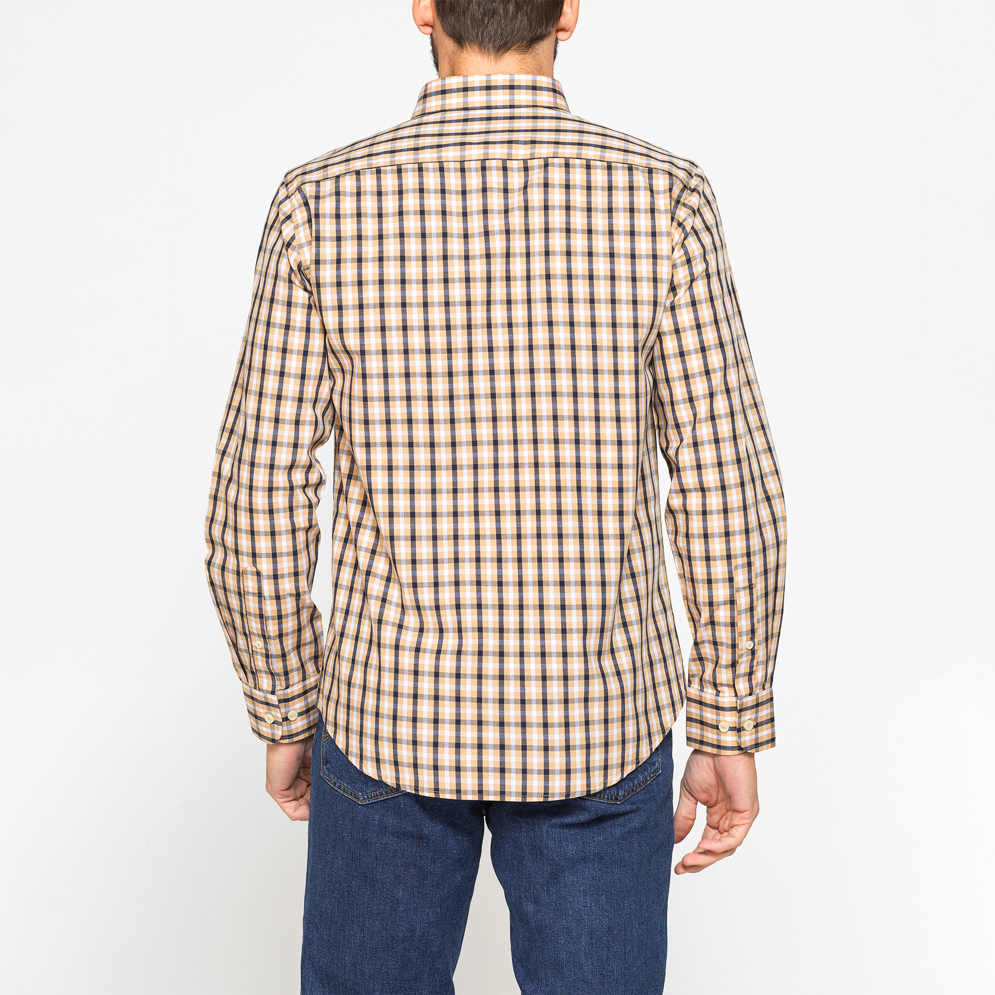 CAMICIA BUTTON-DOWN CON MANICA LUNGA E TASCHINO