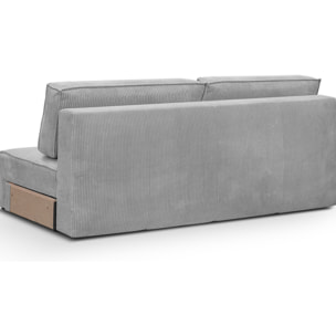 Module canapé convertible 2 places en velours côtelé - HARPER MOD