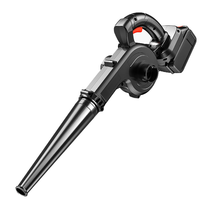 Soplador industrial DOBLE BATERIA de iones de litio 6500mAh, 4,5kpa, 1.6 m/m y 2000rpm.
