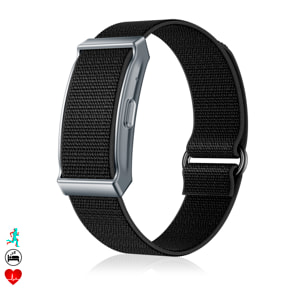 Smartband QS90 diseño sin pantalla con monitor inteligente de actividad y salud. Más de 100 modos deportivos. Correa de nylon.
