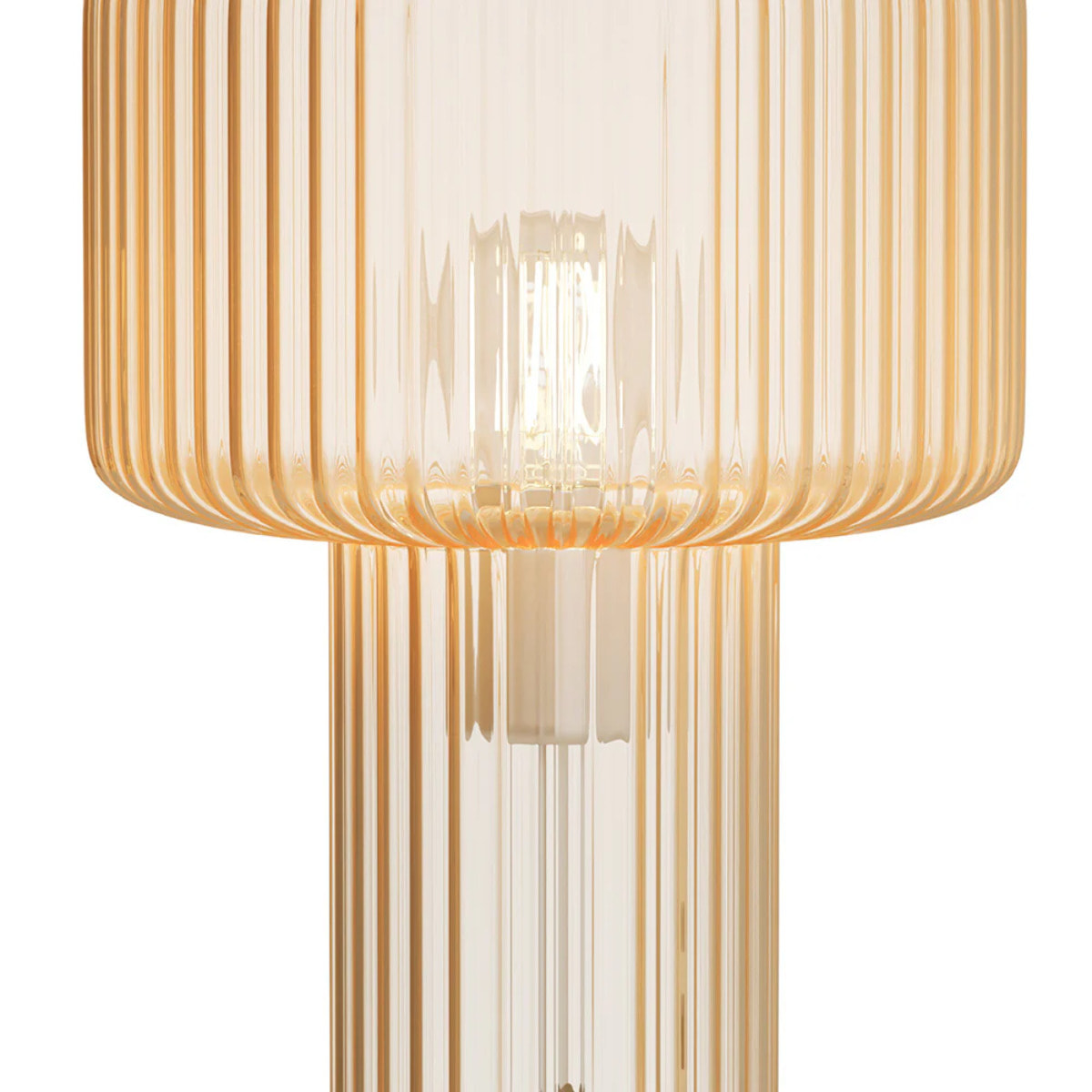 Lampe à poser en verre cannelé - Verra
