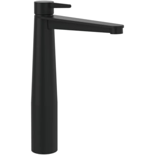 Mitigeur lavabo surélevé Conum avec vidage Push Open Noir mat