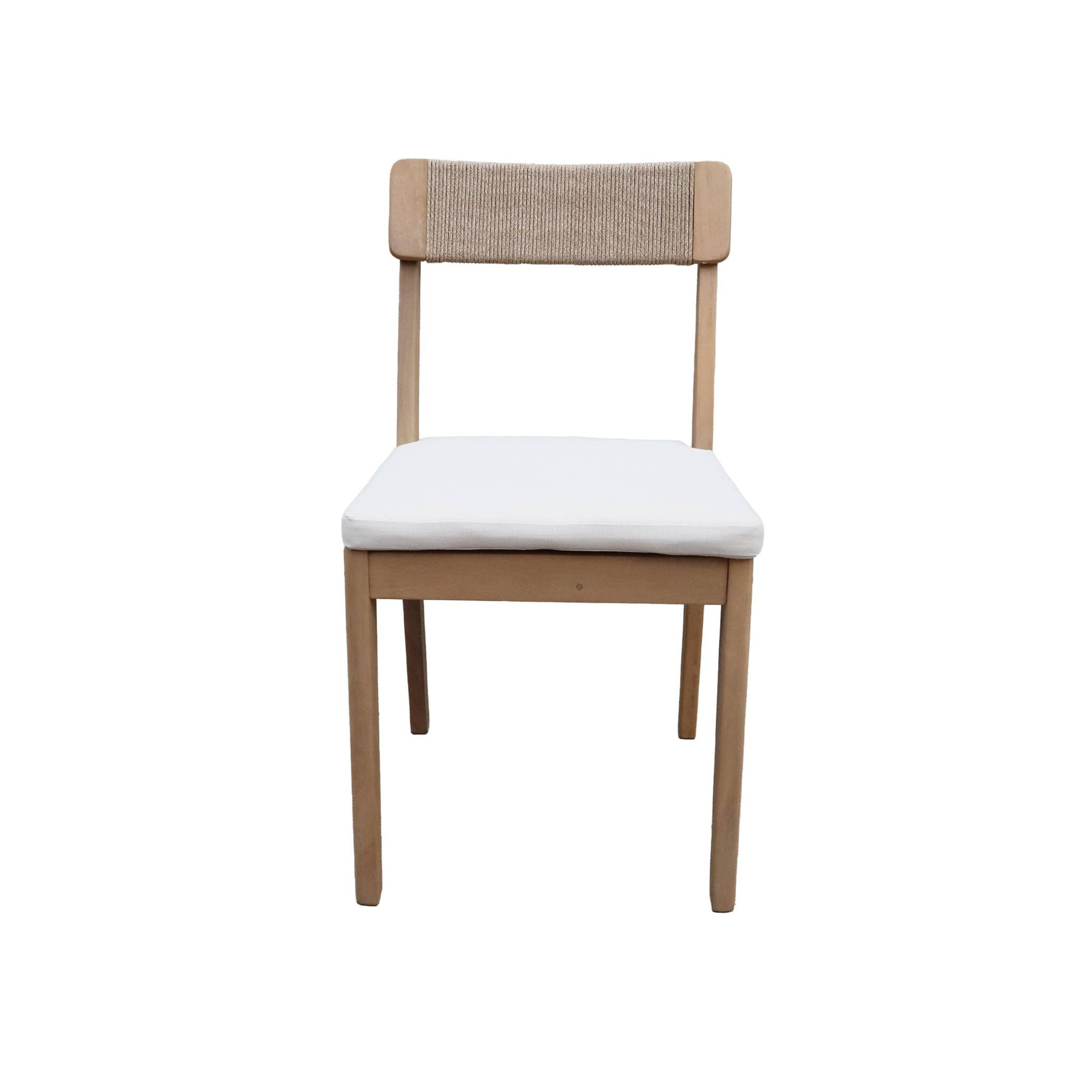 Chaise de jardin acacia et cordage (lot de 2) ANAKI