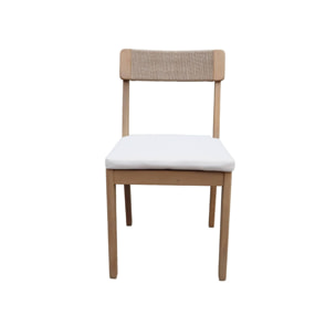 Chaise de jardin acacia et cordage (lot de 2) ANAKI