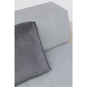 Méridienne canapé Infinity gris Kare Design