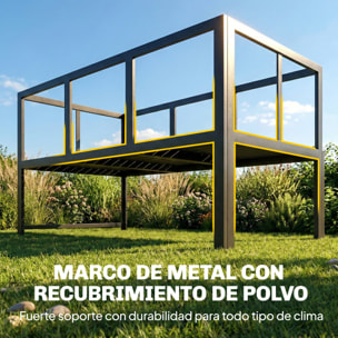 Conjunto de Muebles Jardín Exterior de 3 Piezas, Sofá Exterior Seccional Resistente Forma de L con Cojines, 2 Sofás de 2 Plazas, Reposabrazos Ajustables y Mesa Centro de Listones, Gris