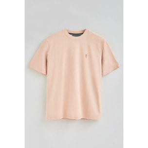 Maglietta nude in cotone con ricamo Rigby Go