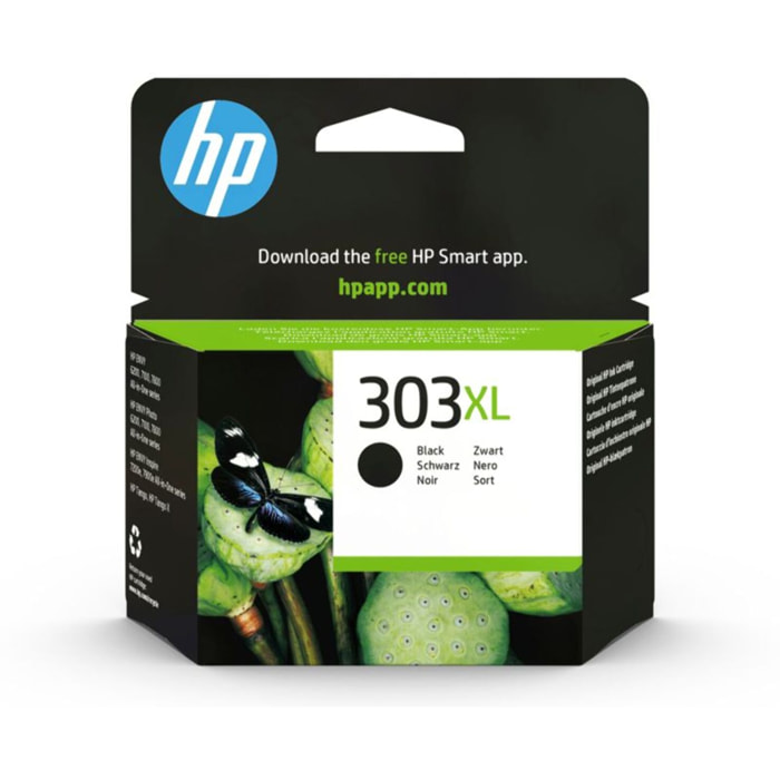 Cartouche d'encre HP Originale 303 XL Haute Capacité Noire - T6N04AE