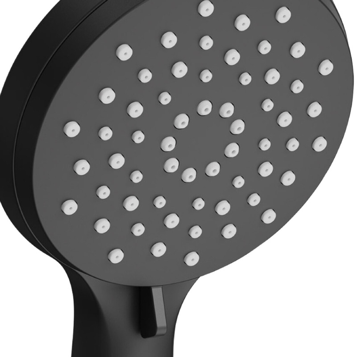 Pommeau de douche MSV Ezio Noir matt – 3 fonctions – Économie d'eau 69 % – Ø 100 mm