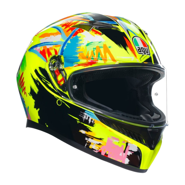 CASCO AGV K3 E2206 ROSSI WINTER TEST 2019