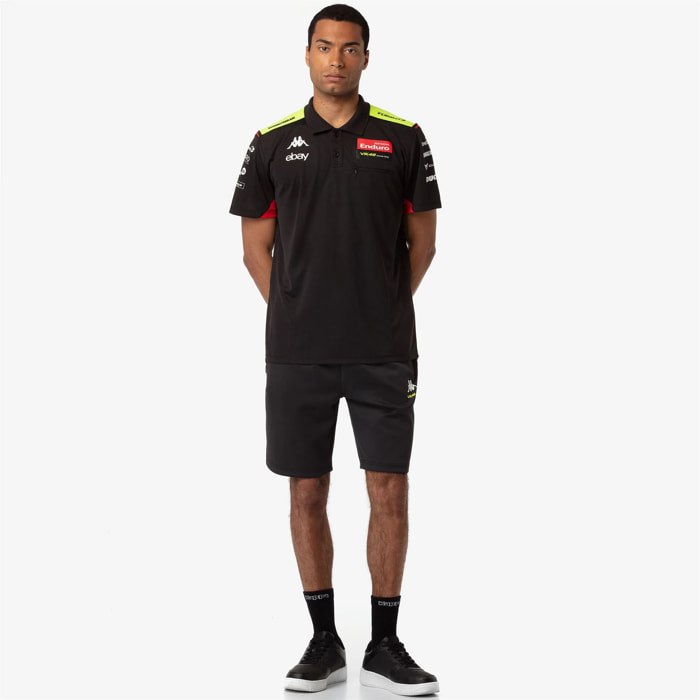Kappa - Pantaloni Corti Uomo Nero - Adozippo Vr46