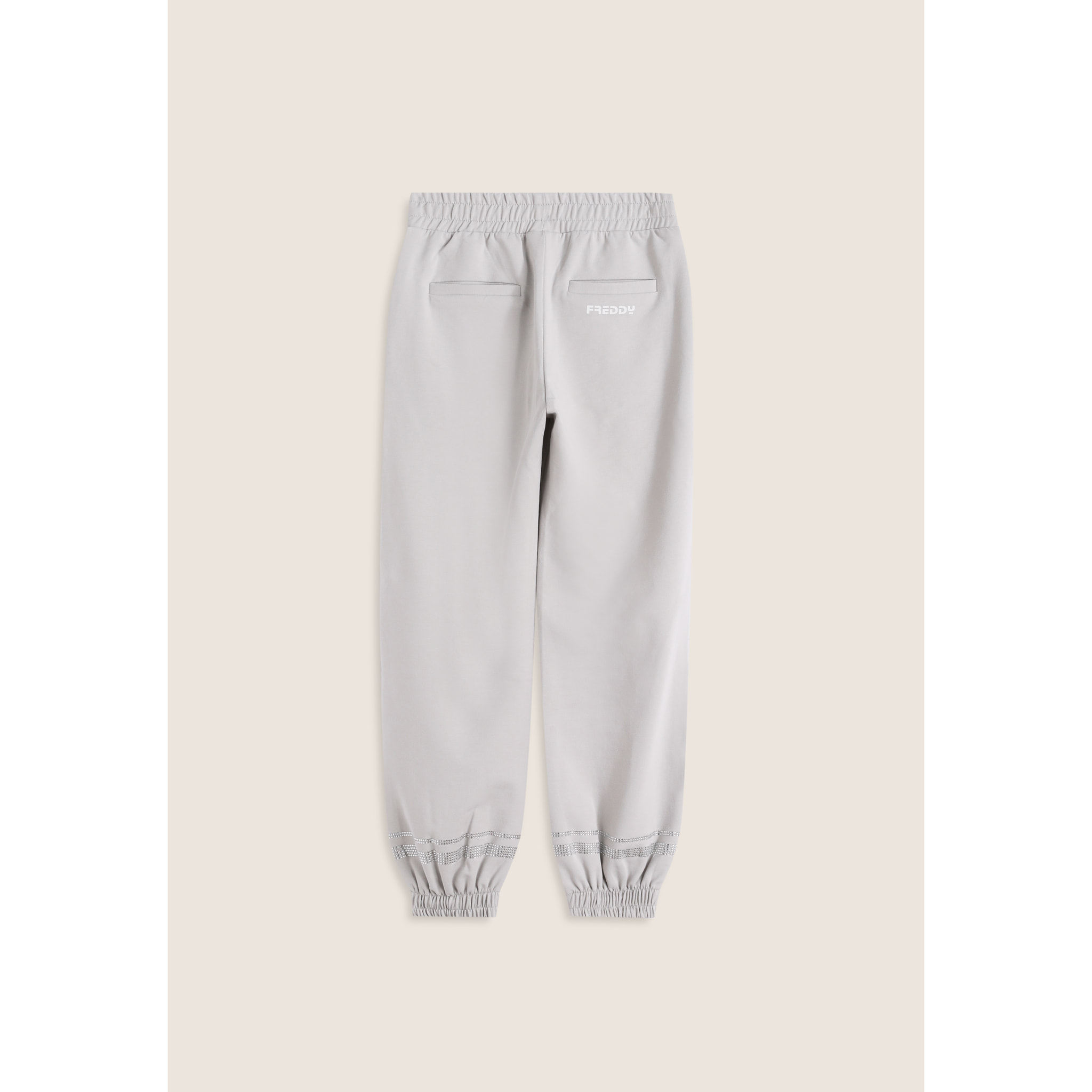 Pantaloni Bambina Comfort con Dettagli in Strass